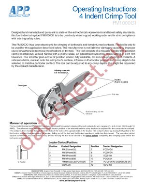 PM1000G1 datasheet  